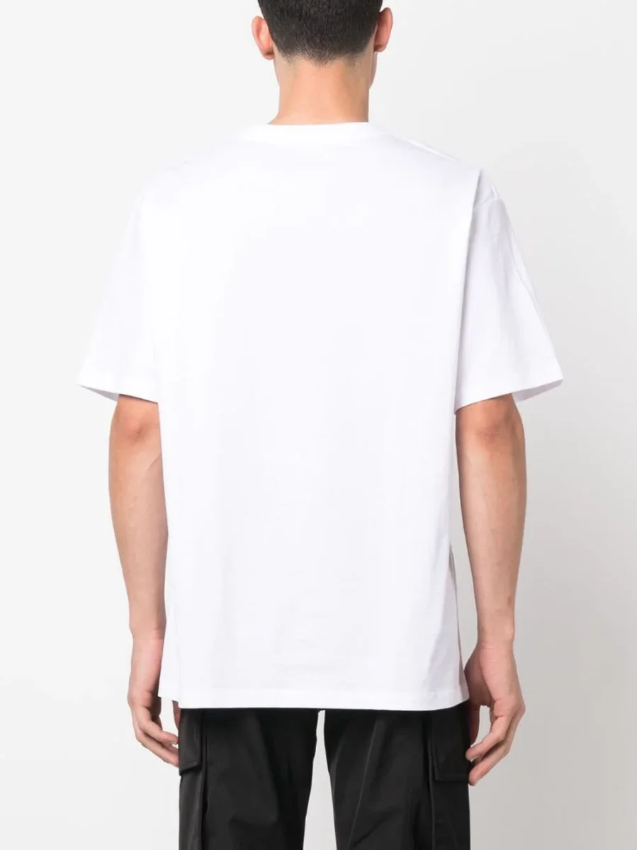 T-shirt BALMAIN stampa logo bianca - immagine 5