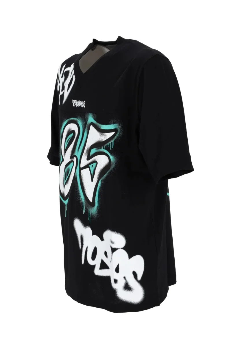 T-shirt DISCLAIMER modello NFL stampa nera - immagine 3