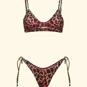 Bikini Donna F**K Top Fisso e Slip Americano Regolabile Fantasia SW0191-X08